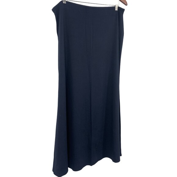 J.Jill Womens Size Large L Stretch Maxi Skirt  Rayon Stretch Midi Navy NWT New - Picture 6 of 10